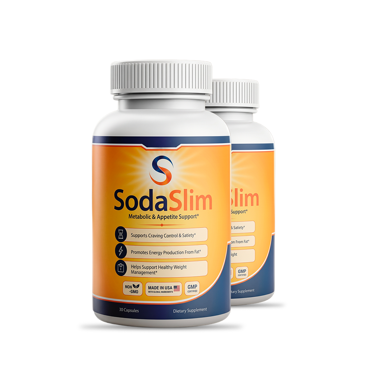 SodaSlim metabolism support two-bottle pack